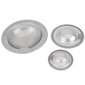 S/M/L Home Portable Stainless Steel Bathtub Hair Catcher Stopper Shower Drain Hole Filter Trap Kitchen Metal Sink Strainer 1