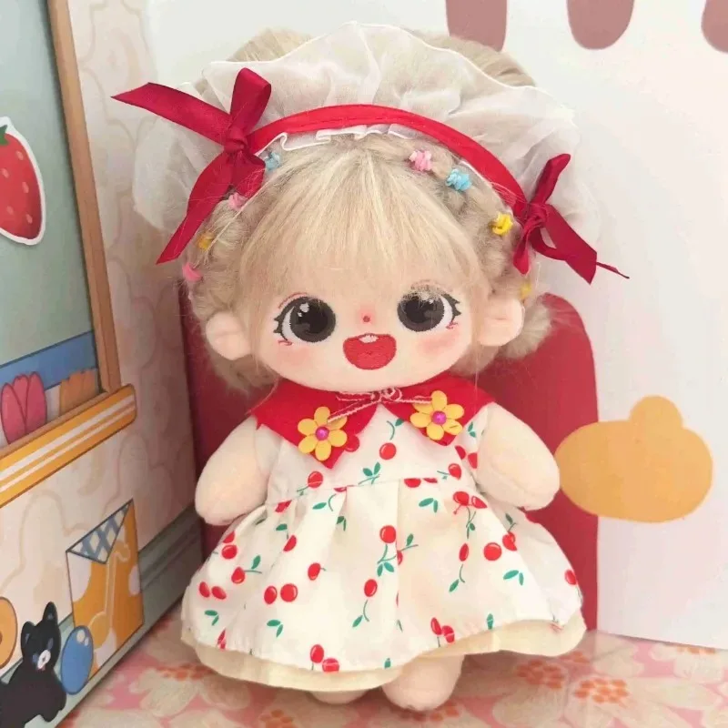 20cm Kawaii Plush Cotton Doll Can Change Clothes Diy Dress Up Soft Stuffed Plush Toys Collection Kids Birthday Gifts