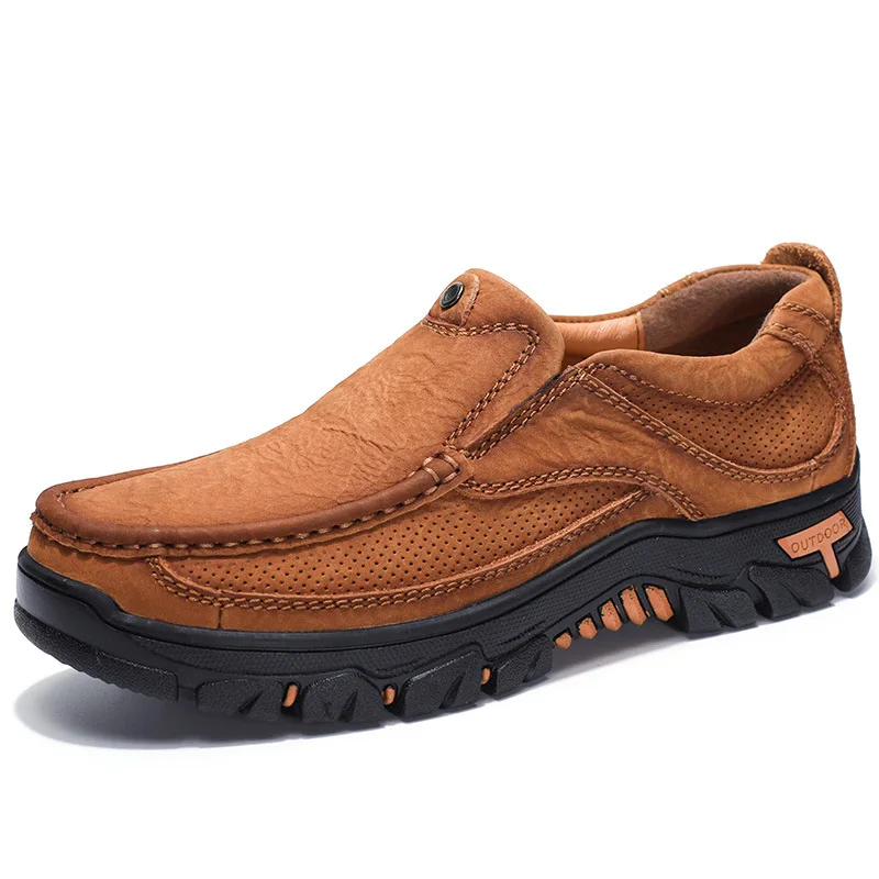 

Genuine Leather Shoes Men Brand Footwear Fashion Men's Casual Shoes Male High Quality Cowhide Suede Slip-on Men's Flats