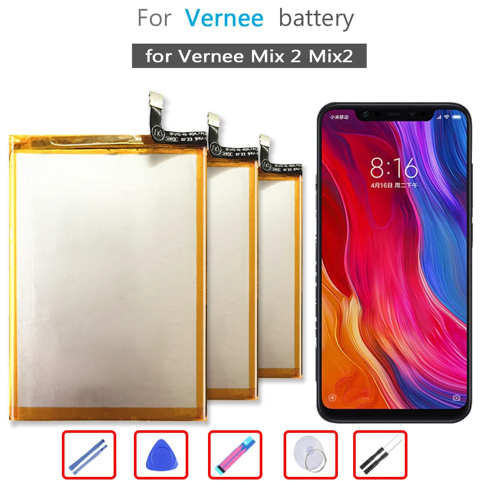 

Battery 4200mAh For Vernee Mix 2 Mix2 Mobile Phone Li-ion Bateria