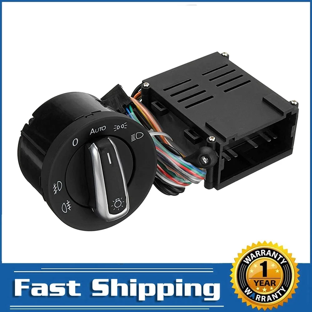 Car Auto Headlight Lamp Control Switch Sensor Upgraded for VW Golf 4
