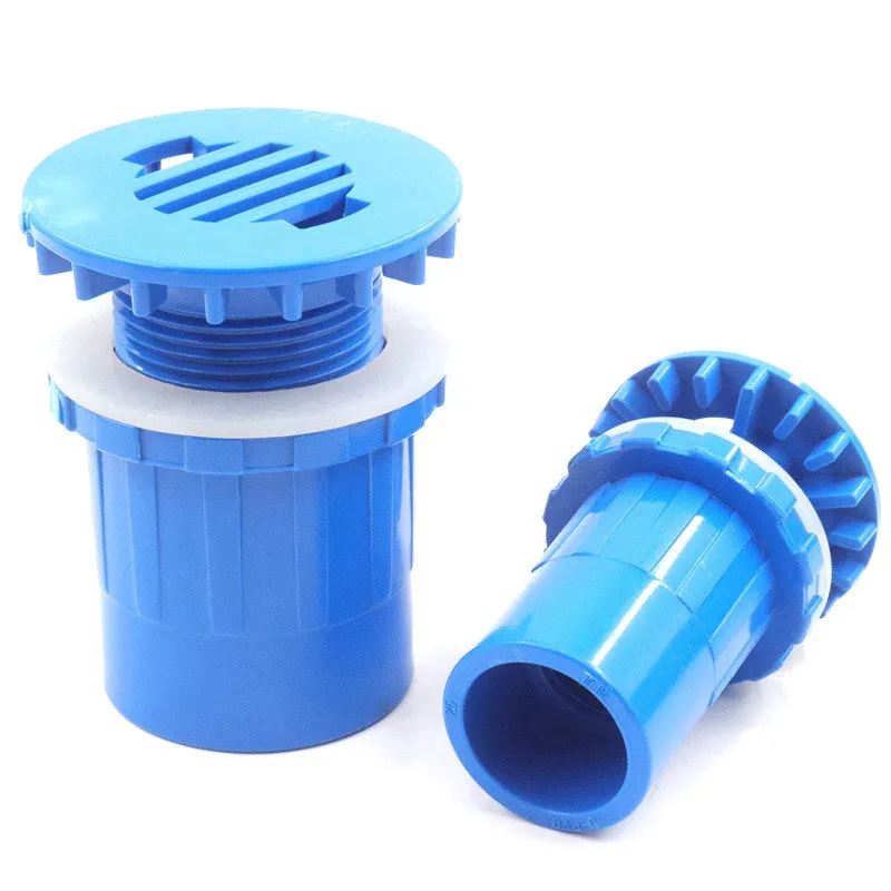 

1pcs Blue I.D 20~50mm PVC Pipe For Aquarium Fish Tank Connector Home DIY Water Supply Tube Drain Fittings Drainage Joint