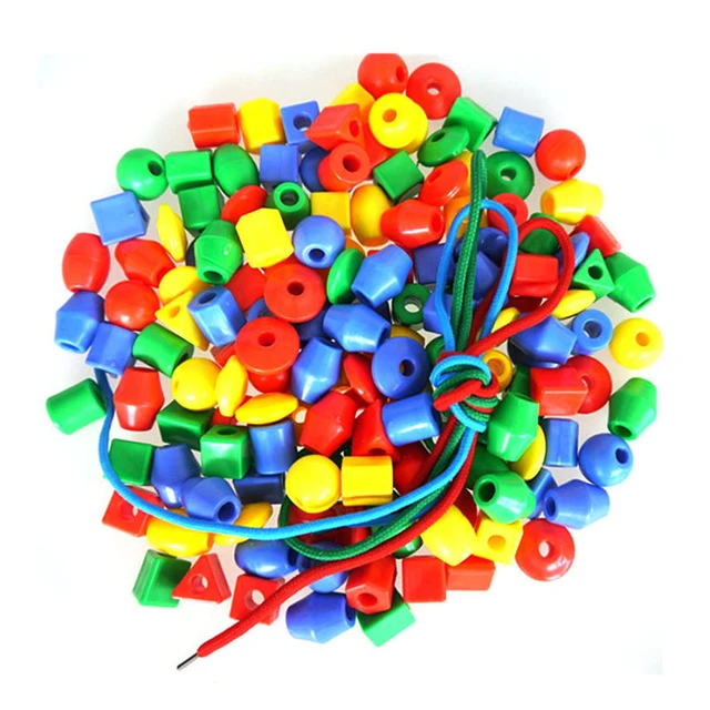 500g Bag Threading Toys For Toddler Montessori Educational Juguetes Para Niñas Manualidades Niños 3 4 5 6 Años игрушки для детей 2