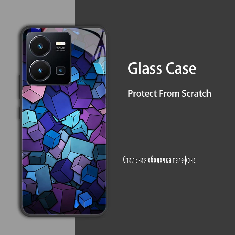 Enhanced Protective Tempered Glass Bumper Case Cover