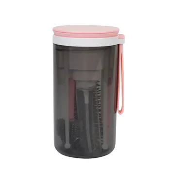 휴대용 우유 병 브러시 세트, 실리콘 우유 병 브러시, 젖꼭지 브러시, 드레인 랙 컵 브러시