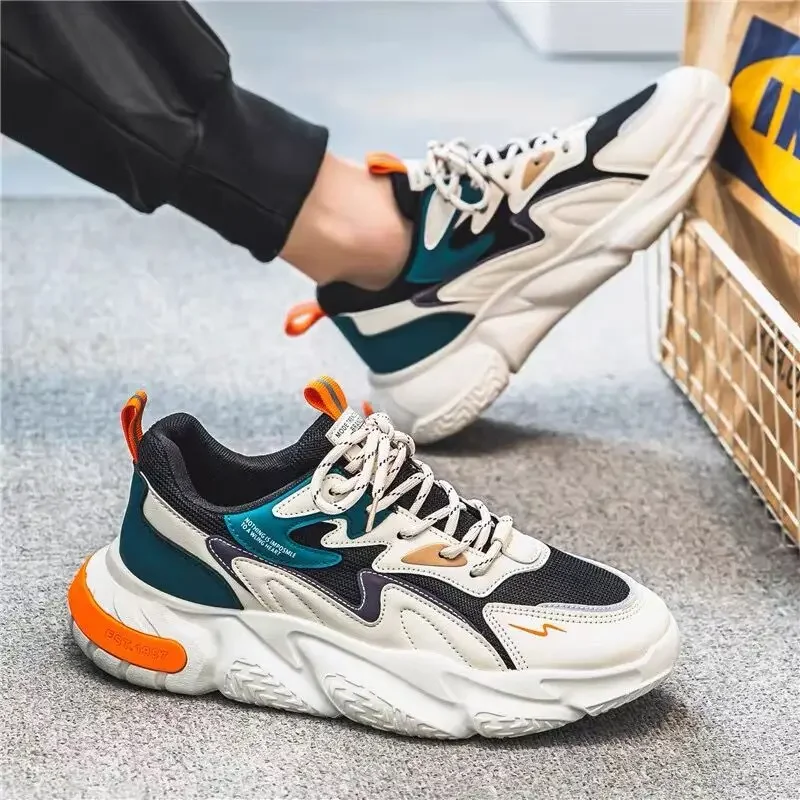 

Men's shoes, breathable mesh in summer, men's sports shoes, Korean version, trendy and versatile small white shoes, height