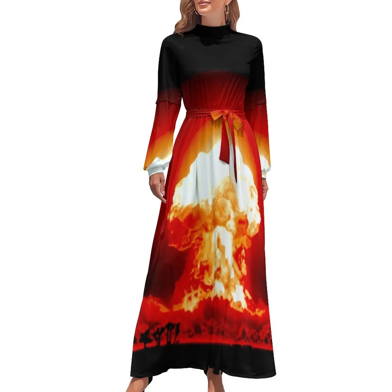 thumbnail image 1 of Vestido largo de nube de hongo Ropa de verano para mujer Vestidos de noche de lujo 2024, 1 of 5