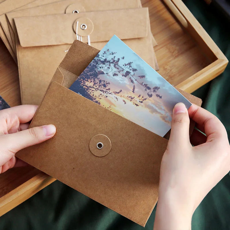 Vintage Brown Kraft Paper Envelopes 11.5x17cm 20pcs