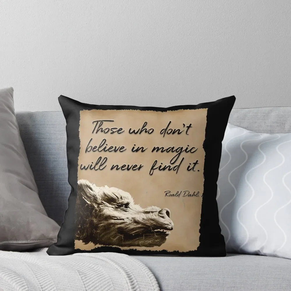 

The Neverending Story Roald Dahl Throw Pillow