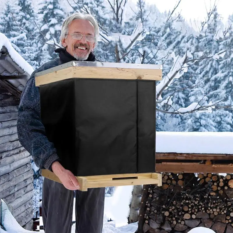 60x46cm Winter Bee Hive Wrap Beehive Winter Insulation Cover Oxford Beehive Protection Cover Bee Cozy Hive Wraps
