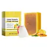 Lemon Turmeric Kojic Acid Soap Hand Made Turmeric Soap Lightening Organic Natural Care Soap Body Cleaning Beauty Whitening R5F9 5