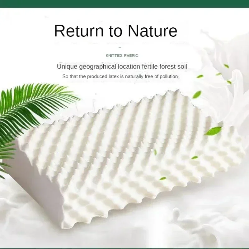 Thailand Natural Latex Pillow Adult Pillow Core Massage Core Gift Children's Latex Manufacturer Wholesale