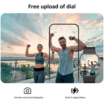 R50 Bluetooth Call Smart Watch 1.85'' HD Display Fitness Sport Watch Heart Health Sleep Monitoring Fitness Men Women Watches 5