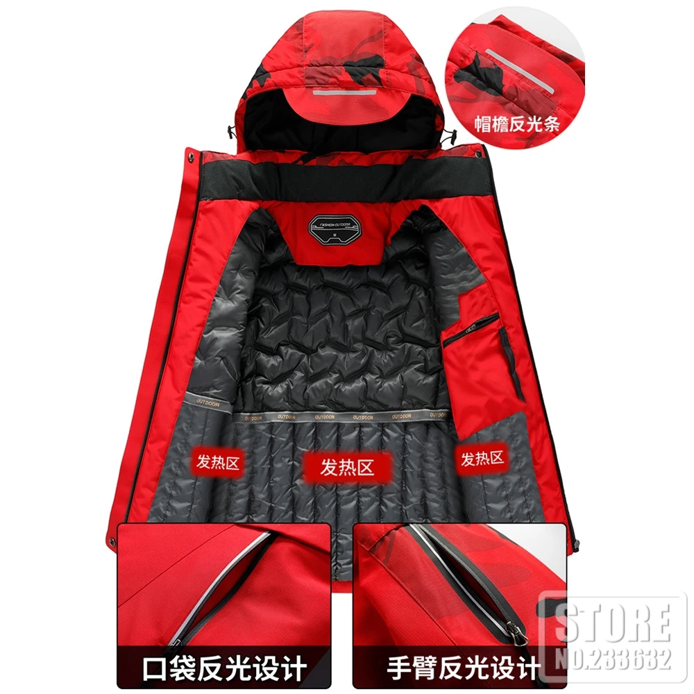 Waterproof Motorcycle Jacket Winter Electric Heated Jacket S-10XL Outdoor Thermal USB Heating Jackets Motorbike Moto Coat Motorcycle Jacket Motorcycle Clothing