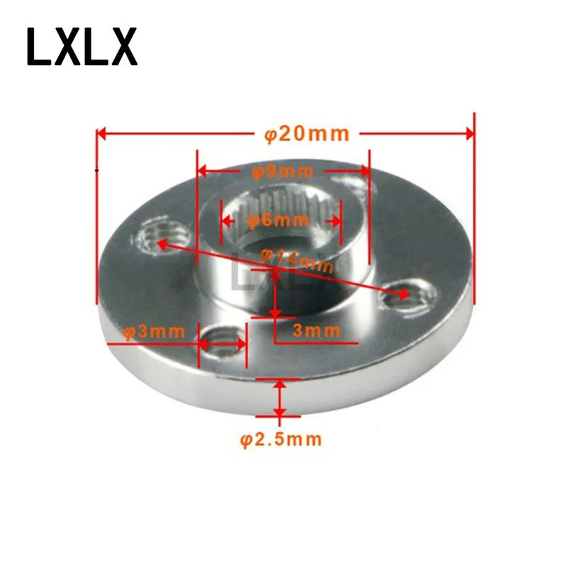 Small Disc 25T Standard Servo Universal Metal Servo Disc Robot Special MG995 MG996 Standard 10pcs servo disc