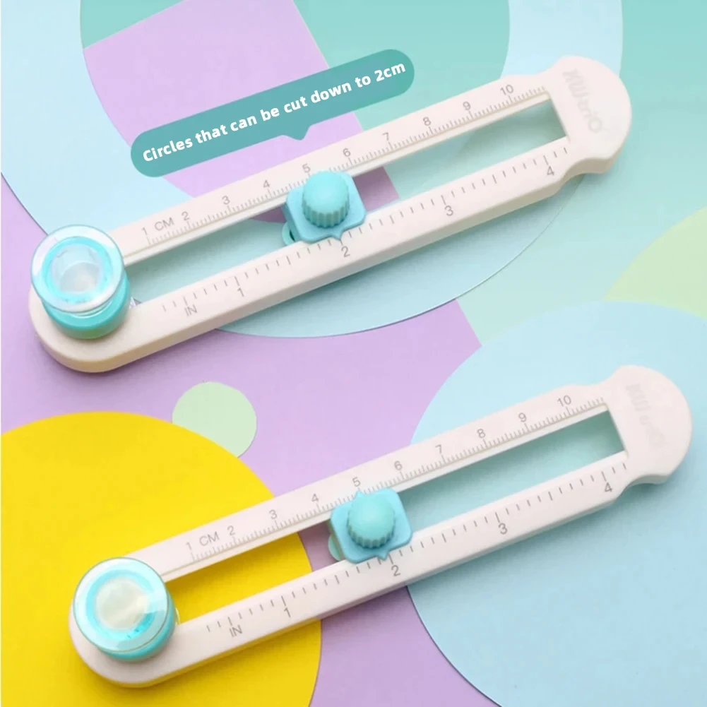 Paper Cutter 2-32cm Circle Paper Cutter Plastic Multifunctional Craft Cutting Tools Paper Scrapbooking Cards Cutters For Home Study Offices