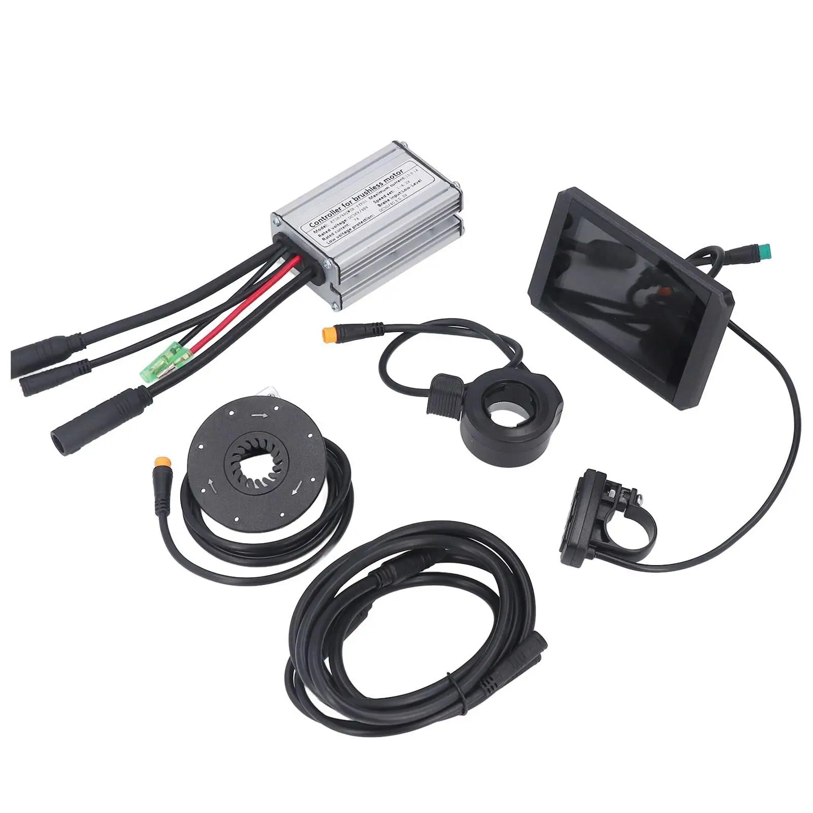 LCD 디스플레이 패널 옵션 포함 전기 자전거 변환 키트, DC 36V, 48V