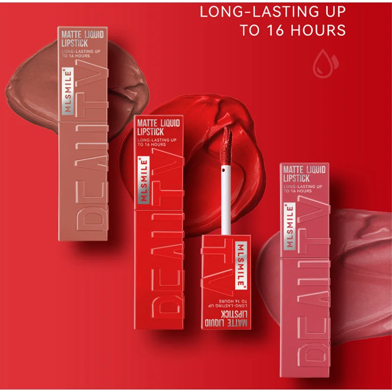 Matte Mist Liquid Lipstick Non-Stick Cup Velvet Lip Gloss Non-Fading Lip Glaze Long Lasting Nude Waterproof Red Lip Tint
