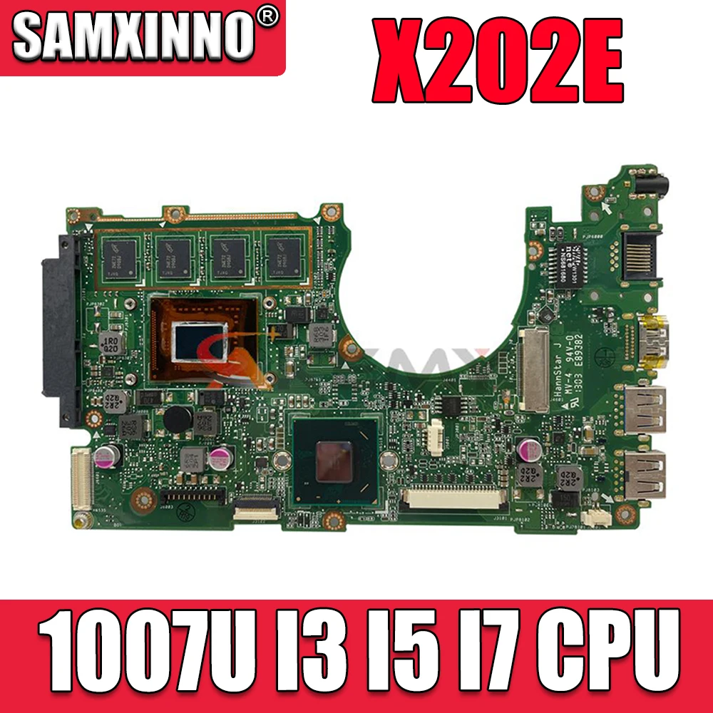 X202E โน้ตบุ๊ค Mainboard 1007U I3 I5 I7 CPU 2GB 4GB RAM สำหรับ ASUS