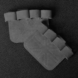 Cowhide Anti - Slip Wear - Resistant Gym Gloves for Bodybuilding and Fitness Training (DARK GRAY)