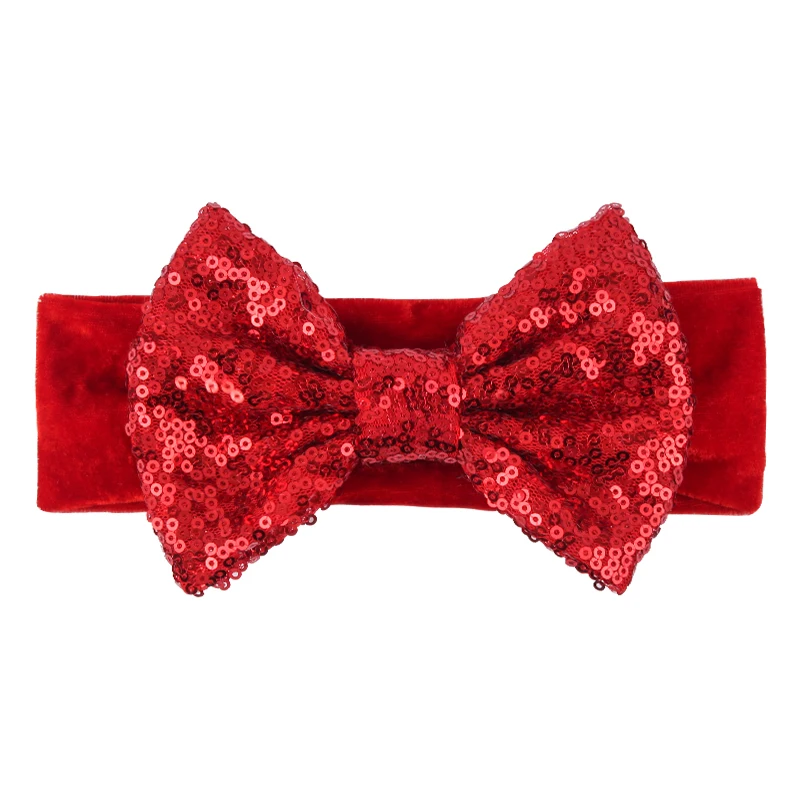 Klassisches Baby-Haarband mit 5-Zoll-Haarschleife, elastisches Samt-Stirnband für Kleinkinder, Mädchen, Festival-DIY-Haaraccessoires – Detail 20