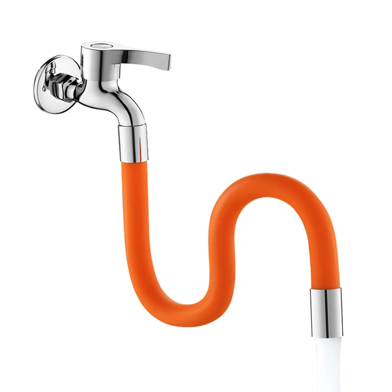 KitchenFaucetExtensionHoseBathroom360RotationBendingFaucet