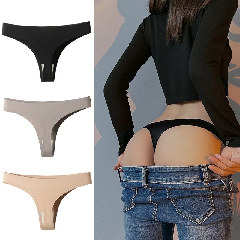

Women's Panties Slik Female Underwear Solid Color Panties Women Seamless Woman Lingerie Briefs Ladies Underpants 1pc
