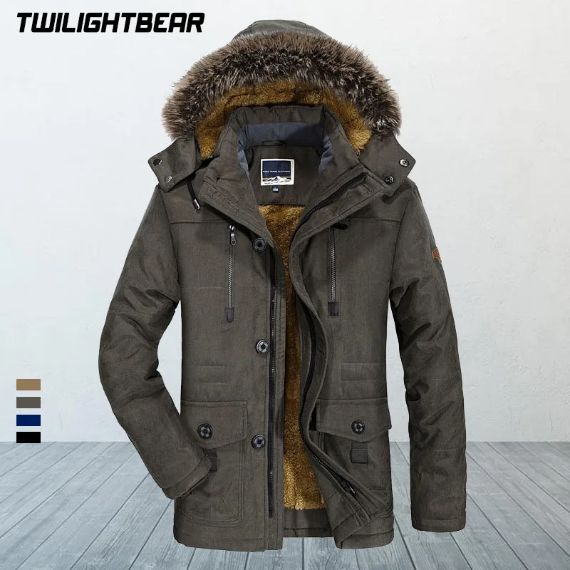 Winter Cotton Jackets For Men Parkas Overcoats