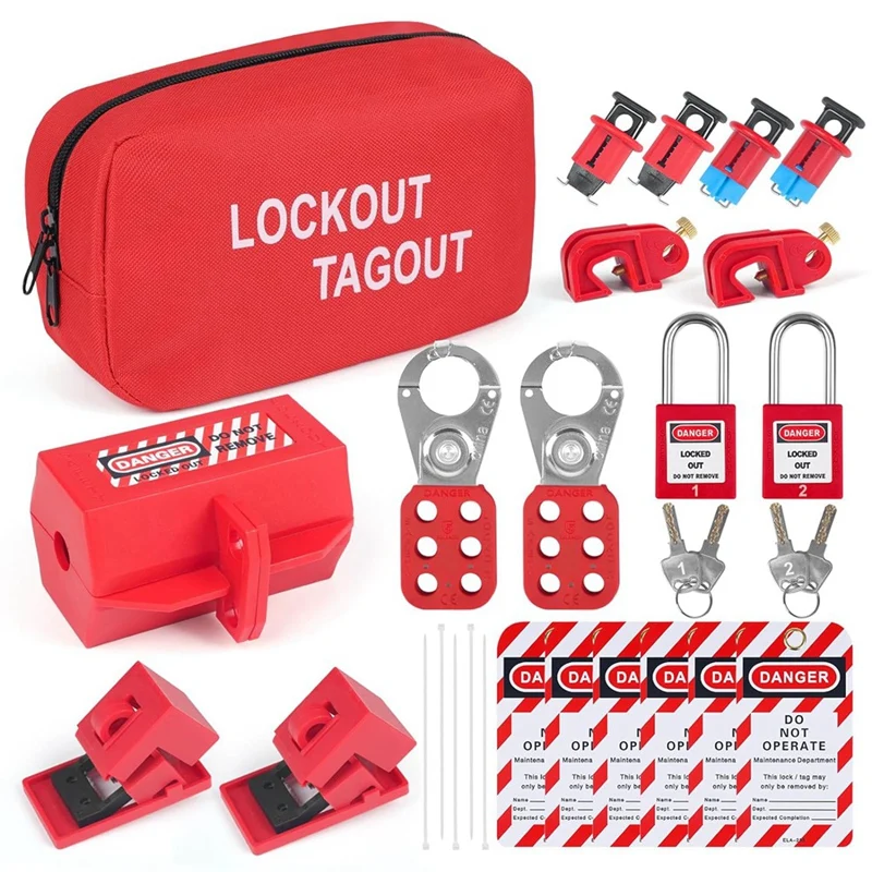 Lockout-Tagout-Kits-Electrical-Lockout-Tagout-Station-Safety-Hasp-Latch ...