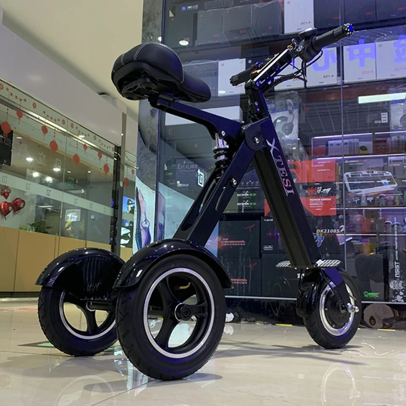 High-Quality Aviation Aluminum Alloy Material Upgrade Double Shock Absorption Foldable Electric Vehicle