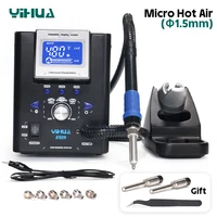 YIHUA 8509 Micro Hot Air Gun Soldering Station with 3.5/3/2.5/2 mm Nozzle Temperture Adjustable BGA Rework Station 1