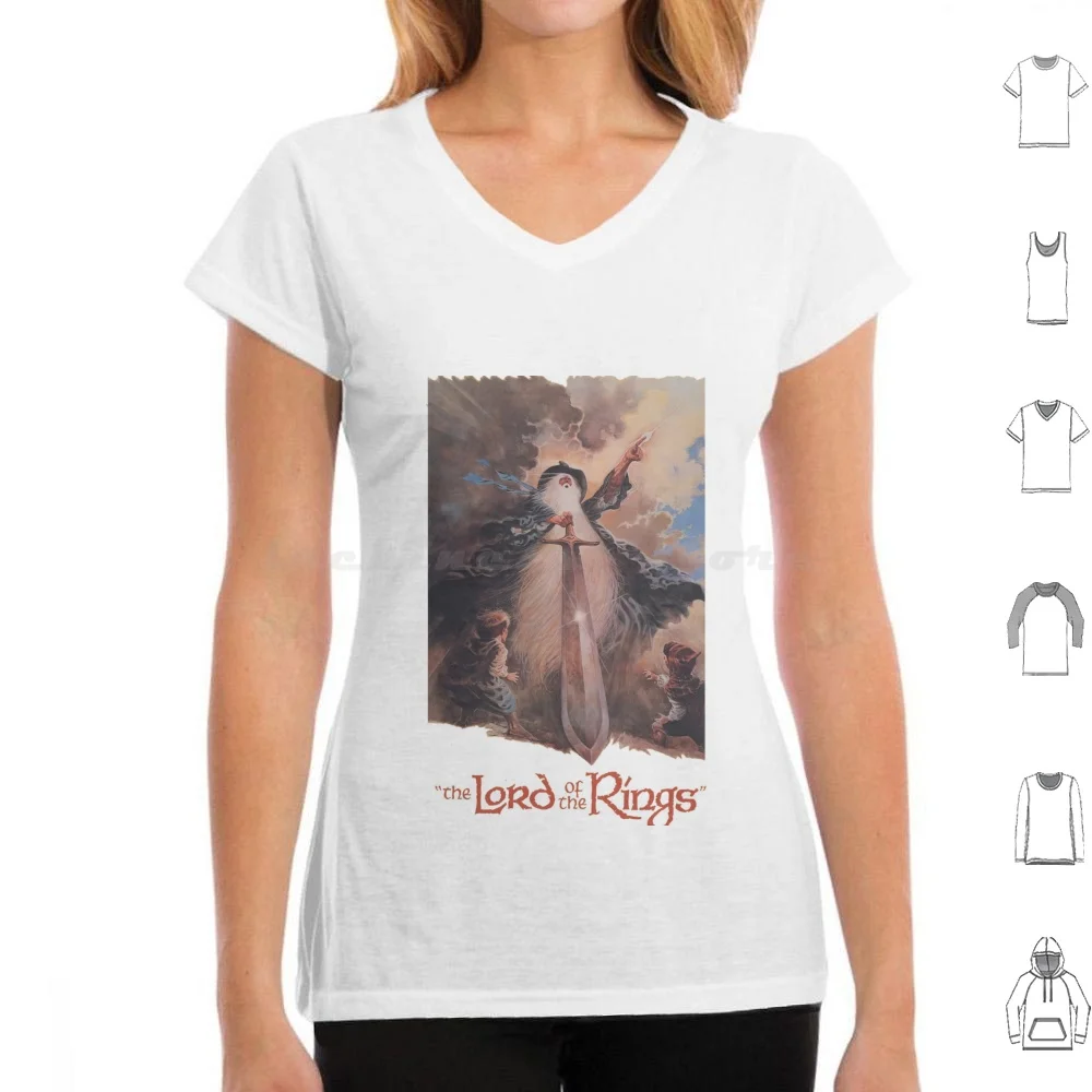 Lord Ring Vintage T Shirt 6xl Cotton Cool Tee 4k Frodo Golem