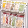 4pcs Reusable Mason Jar Bags Zipper Candy Bag Plastic Cookie Bag Waterproof Food Storage Bag Nut Sandwich Zip Lock Bags Bean Bag 1