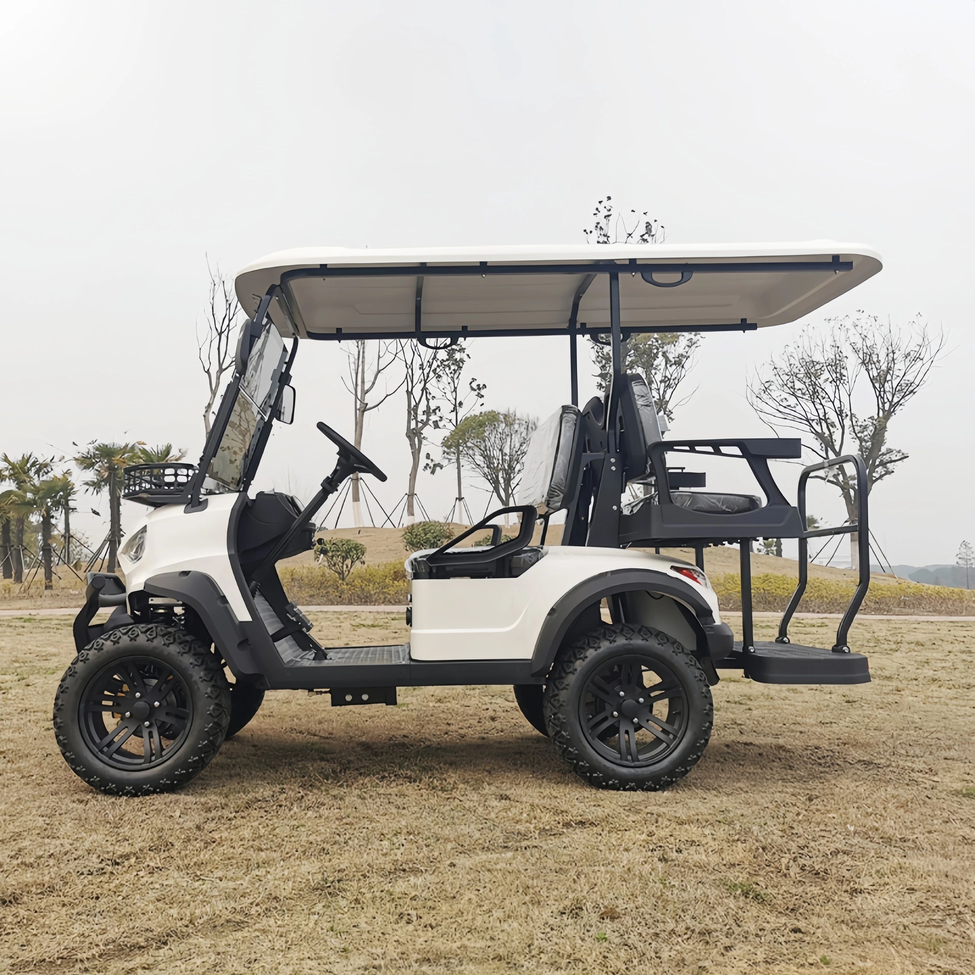 New Product Good EIectric Lifted Gray GoIf Buggy 4+2 Seats For Electric Club Golf Buggy