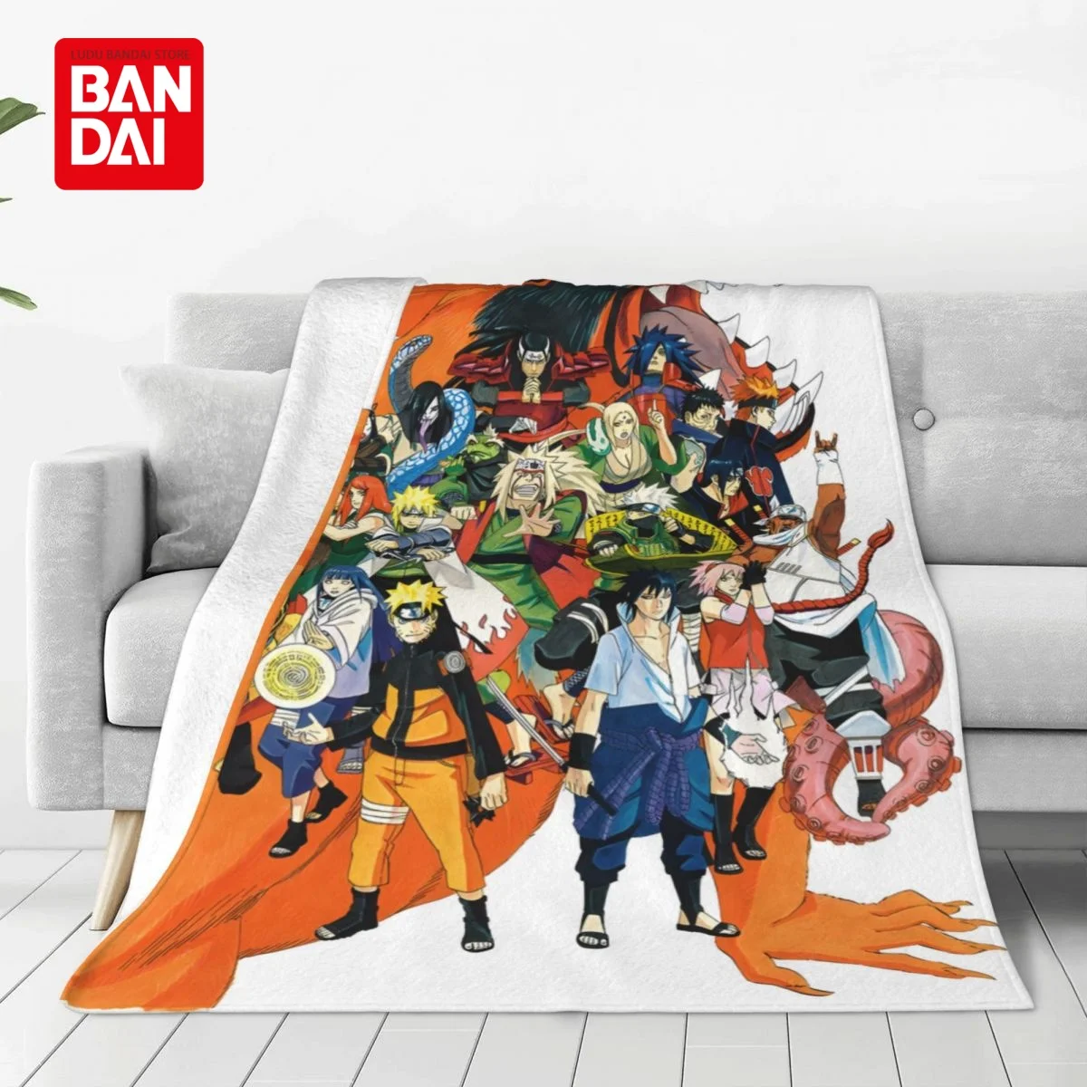 

Bandai Japanese Anime Naruto Blankets on Bed Sofa Air Condition Sleeping Cover Bedding Uzumaki Throw Blanket Bedsheet For Kids
