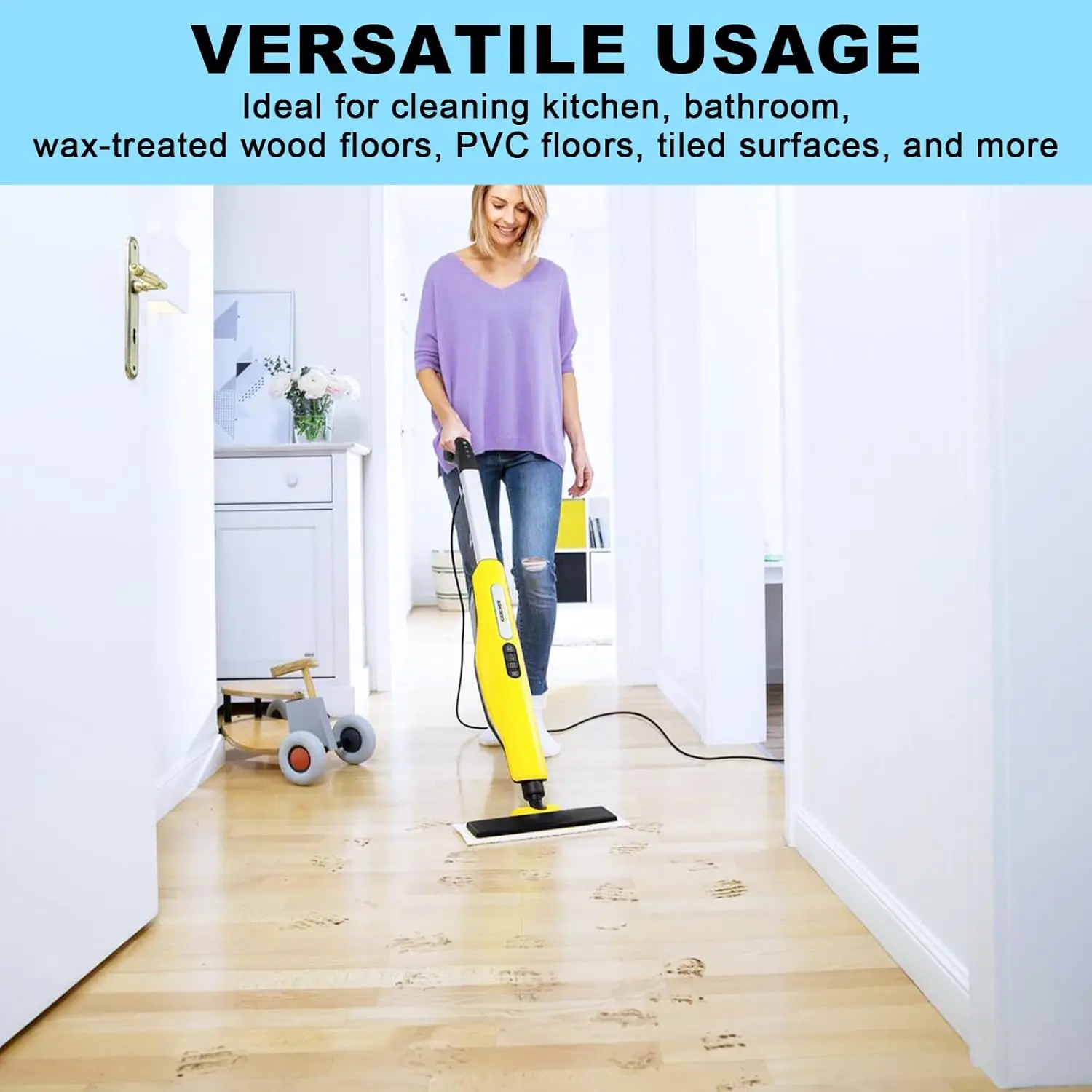 Kit di 5 coppe in microfibra per salviettine di ricambio e 5 coppe in microfibra per SC5 SC3 Easy Fix Kärcher,Salvietta Karcher,Karcher Panno di pulizia in microfibra