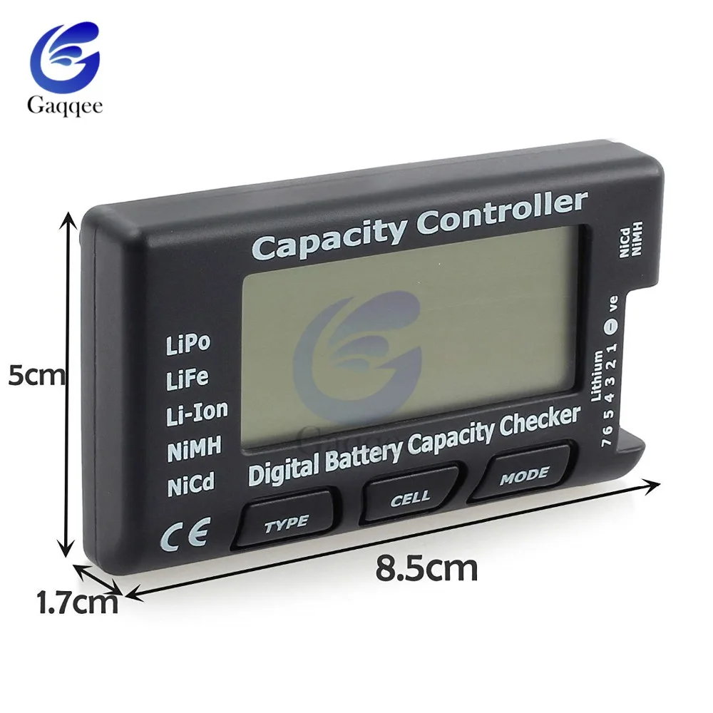 Digital Battery Tester LCD Display LiPo LiFe Li-ion Nicd NiMH Battery Capacity indicator Voltage Detector Capacitance Diagnostic battery tester,lithium battery tester,voltage gauge,voltage tester
