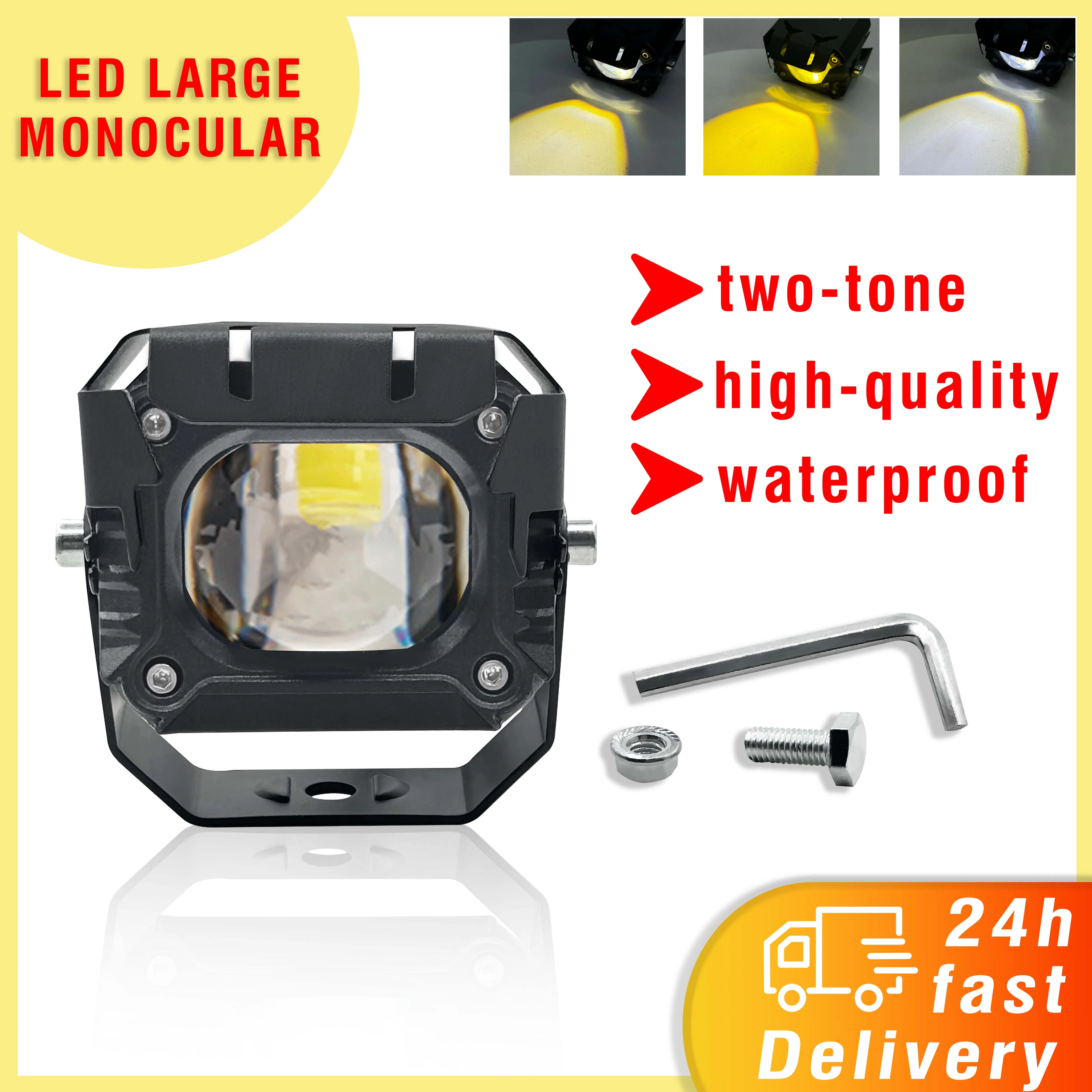 mini driving light V7 Pro high/low beam white and yellow LED headlights Korea LED chip