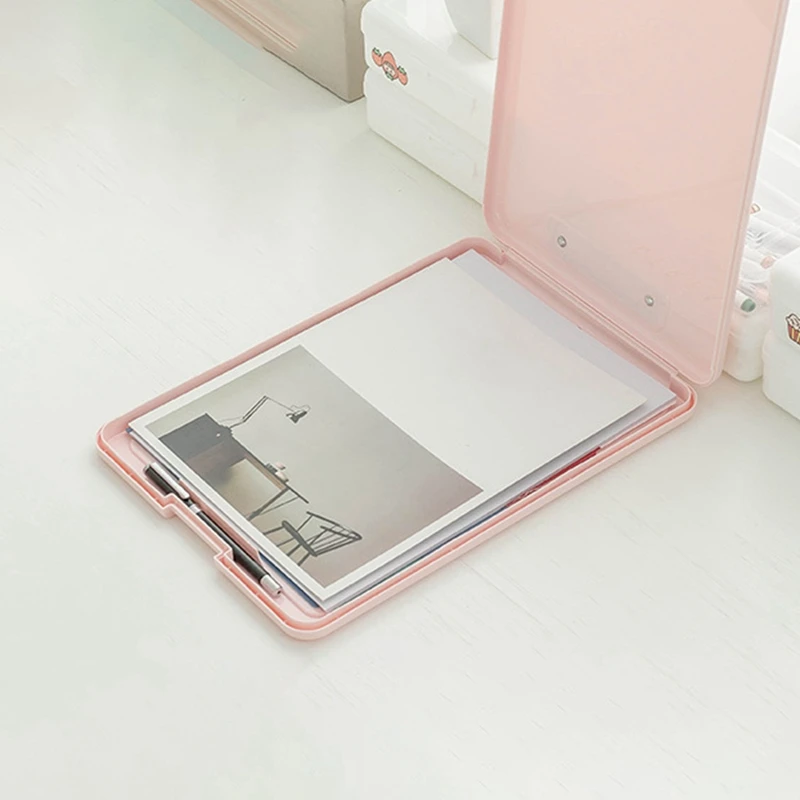 다기능 플라스틱 사무실 문구 보관함, A4 파일 가방, 시험지 보관