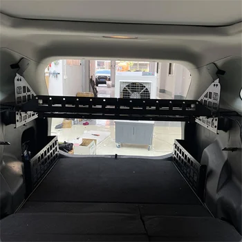 For Toyota RAV4 2019-2025 Car Side Window Shelf Center Storage Box Car Rear Trunk Storage Panel Debris Rack Molle Panel 1Set 1