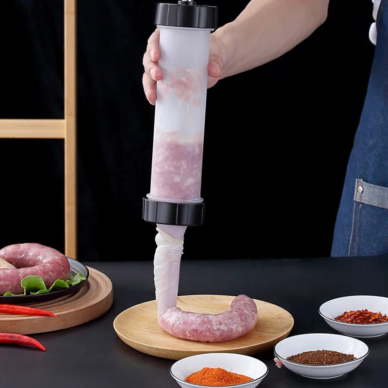 Sausage Stuffing Machine Sausage Stuffer Maker machine manual Meat Sausage Syringe Home Made Homemade Small Filler