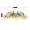Modern Creative Wall Clock Wall  Peacock Clock Wall Clock Living Room Decoration Home Decor European Light Luxury Silent Clocks 6