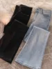 High Waist Bell Bot Jeans Women's Light Wa Versatile Spring Autumn Long Pants Slimming Effect Floor Length Trousers