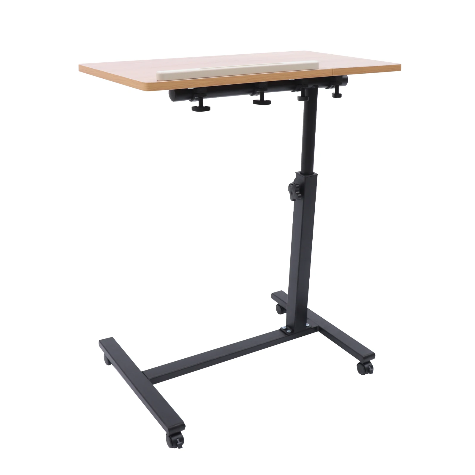 Description Picture 2 of itemAdjust. Height Laptop Desk Angle Rolling Cart Over Bed Hospital Table Stand
