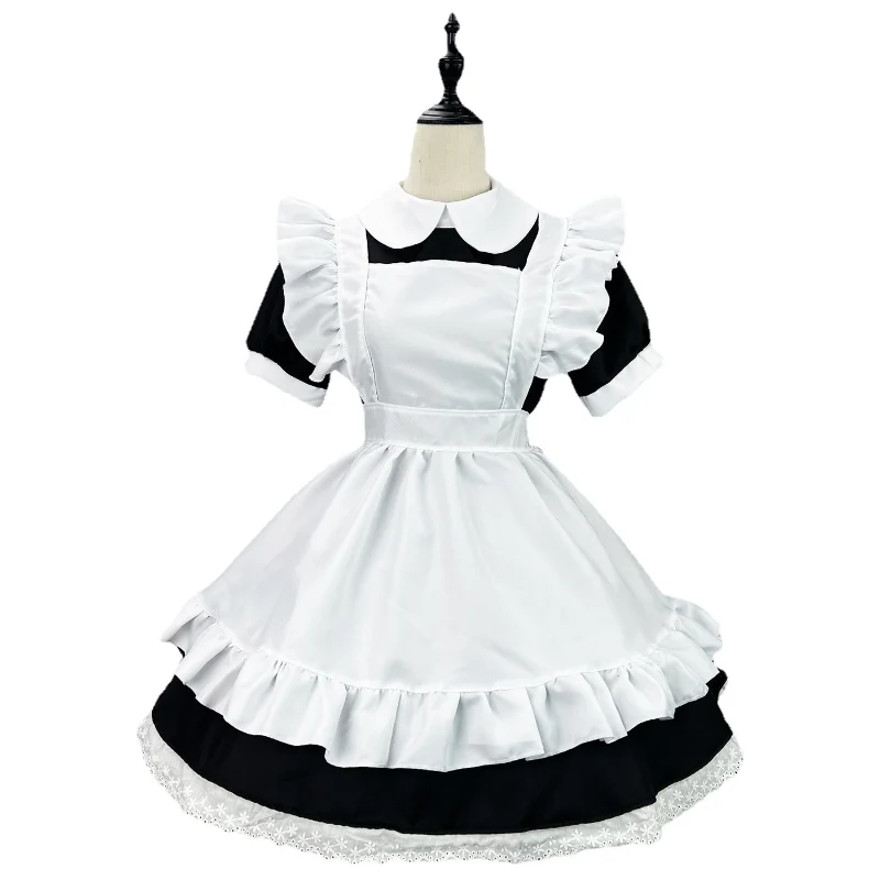 Classic Maid Anime Cosplay Lolita Dress Plus Size Apron Maid Cat Girl Kawaii Japanese Outfit for Party,lolita suspender dress,lolita dress,lolita cosplay costumes