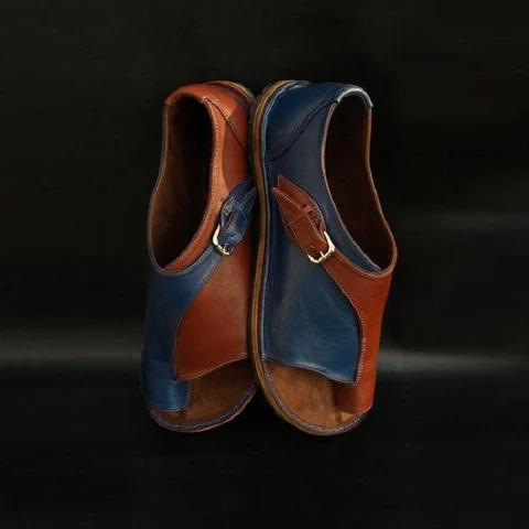 Sandals Fashion Colorful Patchwork Beach Shoes Soft Comtable Orthopedic Bunion Corrector Summer Ladies Sandals