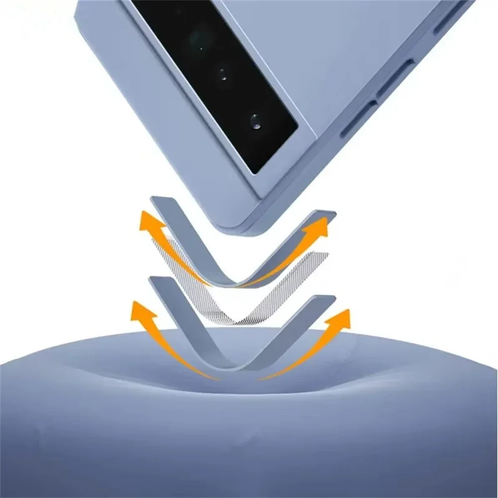 Liquid Silicone Soft Skin Touch Phone Case - Elegant Back Cover