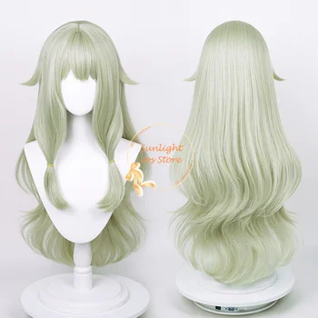 Parrucca Cosplay Kusanagi Nene per capelli sintetici di alta qualità 80cm parrucche verdi Cruly capelli resistenti al calore + cappuccio per parrucca