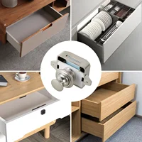 10 ชิ้น Push ปุ่ม Latch Keyless ล็อคตู้ Elegant ตู้ประตูตกแต่ง Push ปุ่ม Latch ประตูสําหรับ RV ลิ้นชัก 3