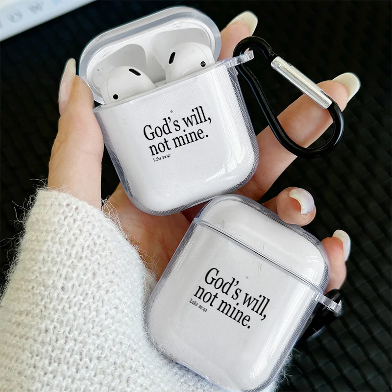 Airpods Case with Inspirational Christ Quote for Men and Women